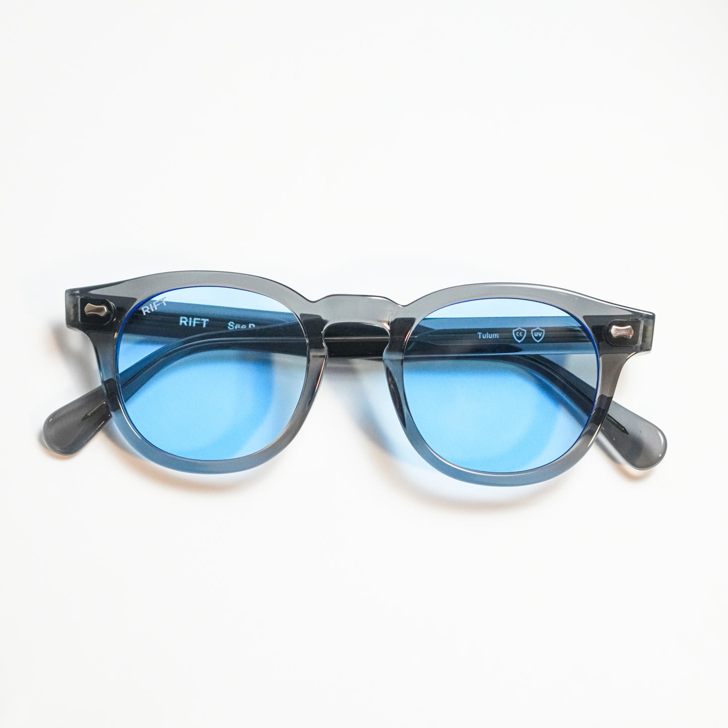 TULUM | TRASNPARENT GREY BLUE